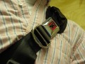 Jason's bag buckle.