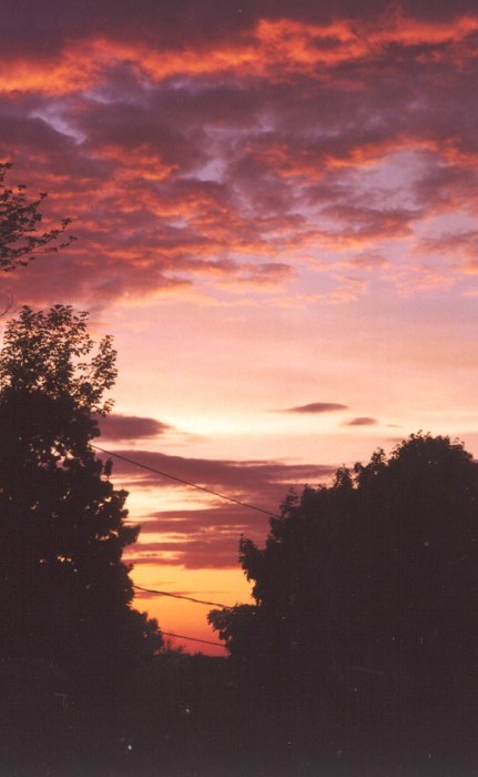 Sunrise the morning after Junior Prom.