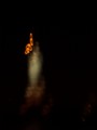 A very blurry Statue of Liberty